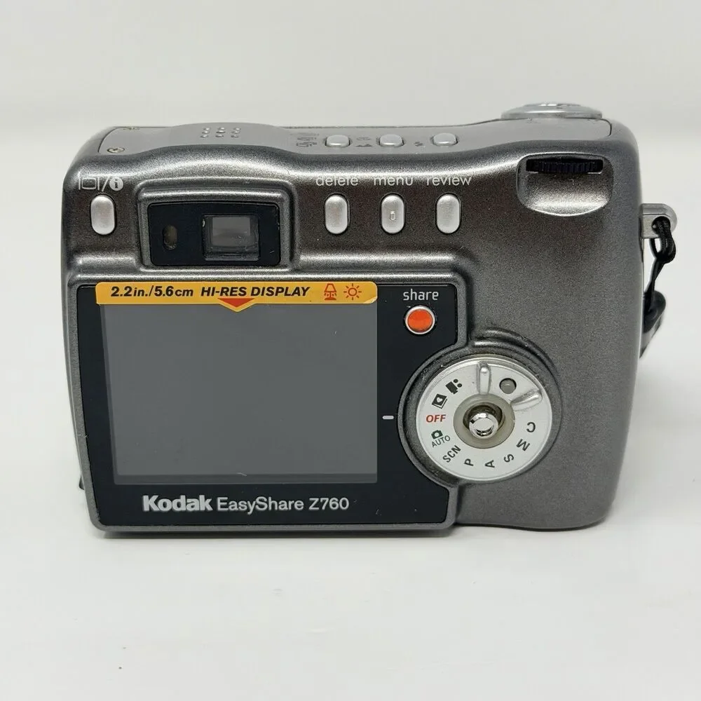 Kodak EasyShare Z760 6.1MP Digital Camera Dock Case Charger Cables Tested
